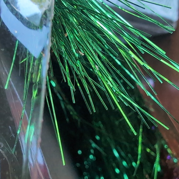 Tinsel Purple Green Gold Wig New - Picture 5 of 5